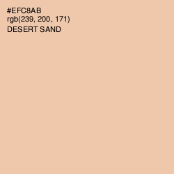 #EFC8AB - Desert Sand Color Image